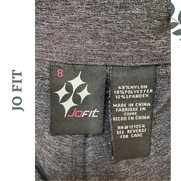 Jofit Women's Everyday Gray Golf Shorts 8” Inseam Front Rear Pockets Size 8 - Picture 5 of 5